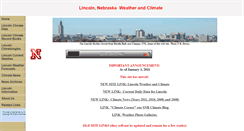 Desktop Screenshot of lincolnweather.org
