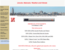 Tablet Screenshot of lincolnweather.org